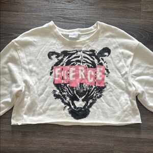 Fierce Women’s Tiger Cropped Sweater